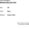 ThisisnevertHat Washed Bucket Hat Navy