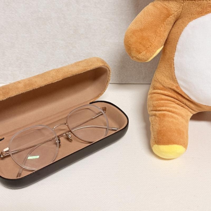 Bear Plush Glasses Case Cartoon Anime Sunglasses Case Organizer Cute Kawaii Glasses Box Spectacle Eyeglass Cases