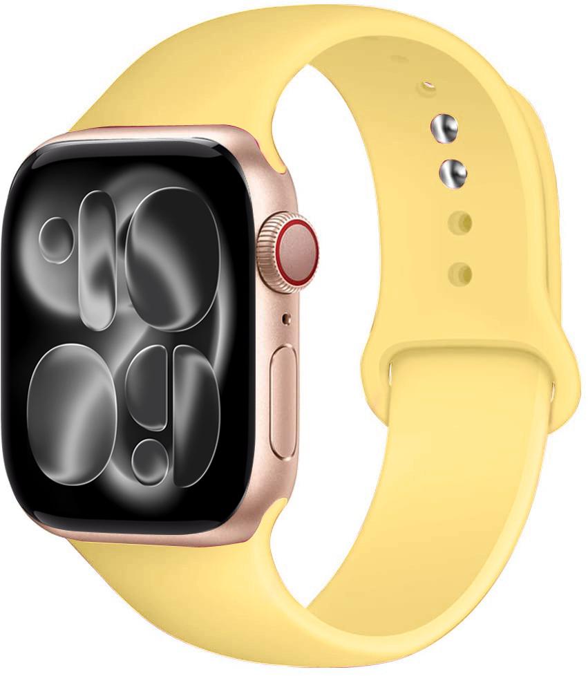 Silicone strap For Apple Watch 11 band 44mm 40mm 49mm 45mm 41mm 38 46mm 42mm correa bracelet iWatch series 9 8 7 6 SE ultra 2 3