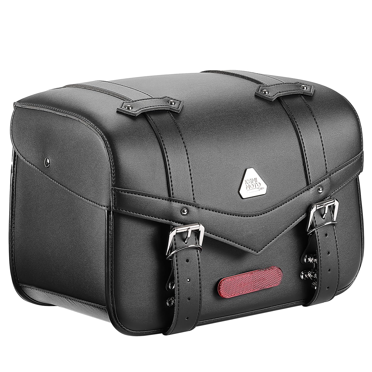 

KEMIMOTO 25L Motorcycle Side Bag, Saddlebag, Water-Repellent, Easy Installation, Black, KM5431
