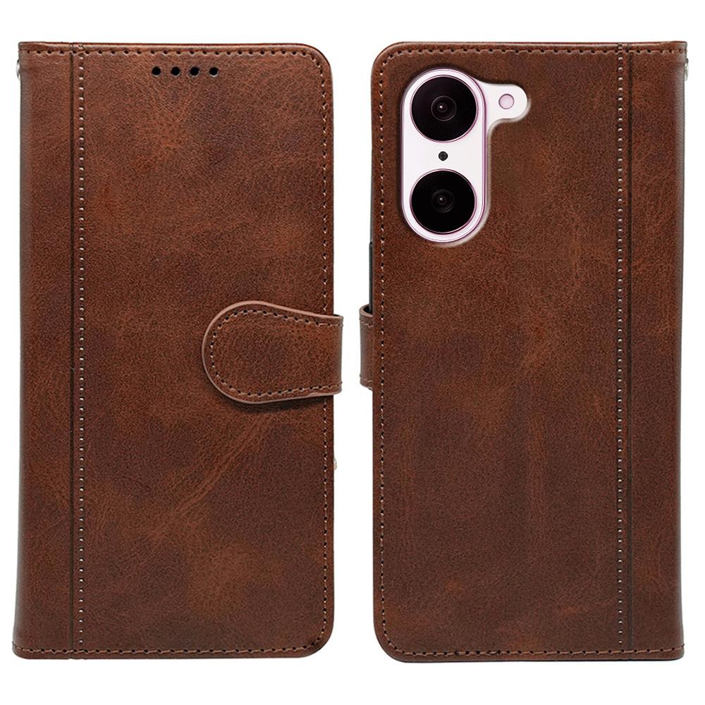 For OnePlus Nord CE5 5G/Ace 5 Racing 5G Case Calf Texture Leather Stand Book Style Phone Cover