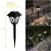 Led Solar Lawn Lights Outdoor Lamp Waterproof Warm Light Garden Courtyard For Walkway Path Villa Landscape Lights 1Pc