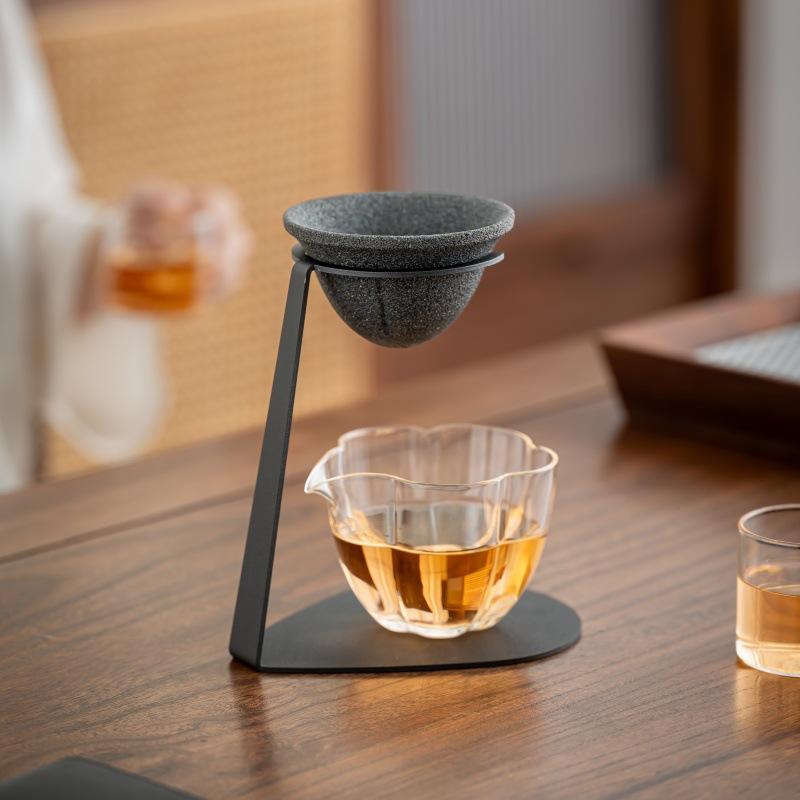 New Heat Resistant Ceramic Microporous Tea Strainer Set Suitable For Brewing Tea Coffee Reusable Easy To Clean New Year'S Gift