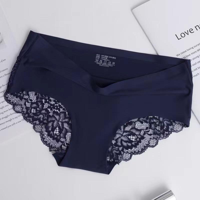 

Бесшовные женские удобные кружевные трусики с вырезом, комплект нижнего белья с низкой посадкой, женские спортивные трусики, мягкое женское нижнее белье XL