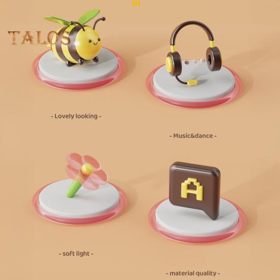 Electric Singing Dancing Bee Toy with LED Light Music Kids Walking Bee Toy Toddlers Boys Girls Interactive Educational Animal Musical Toy