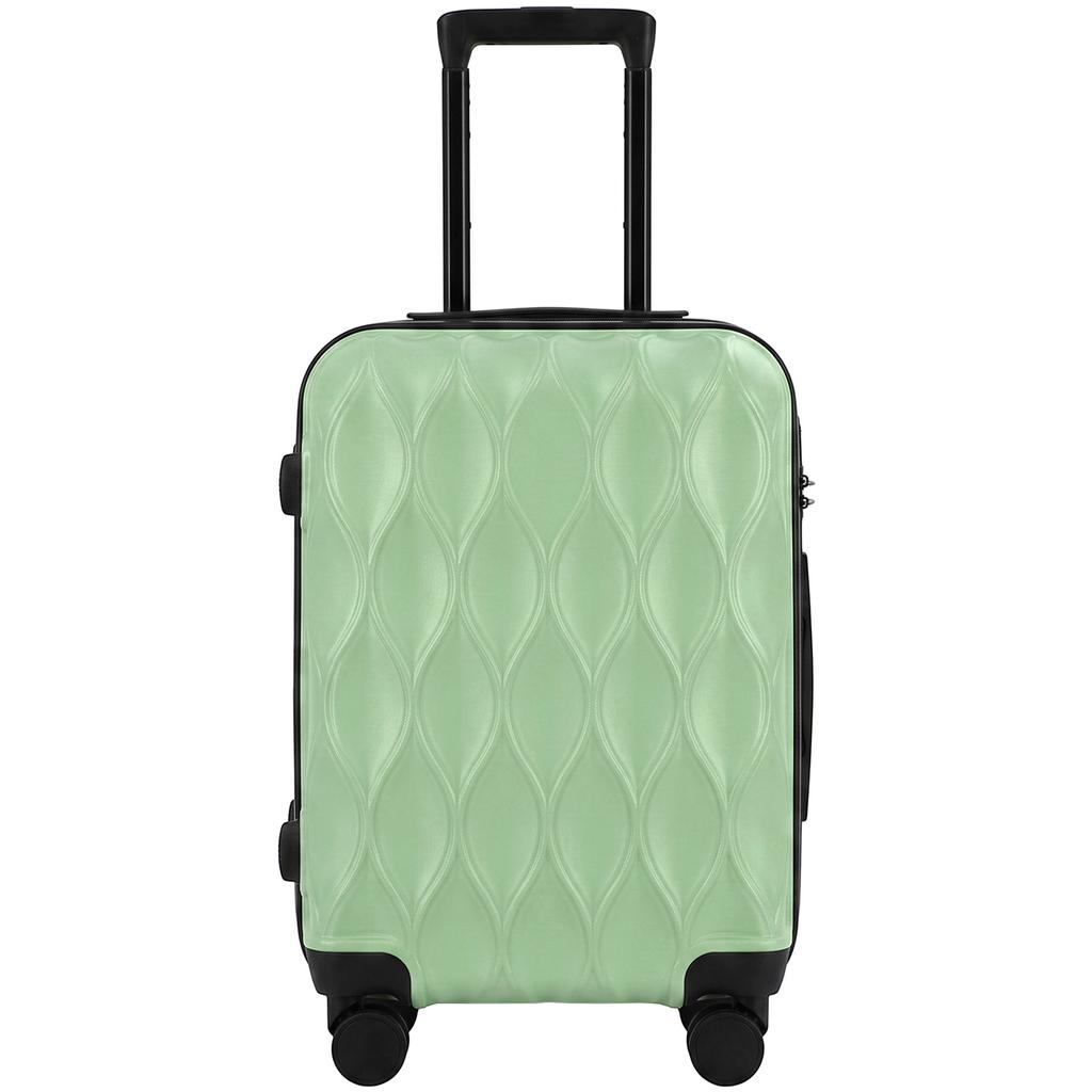 22Inch 56cm 41L Suitcase, ABS Hard Shell Carry On Luggage, Green