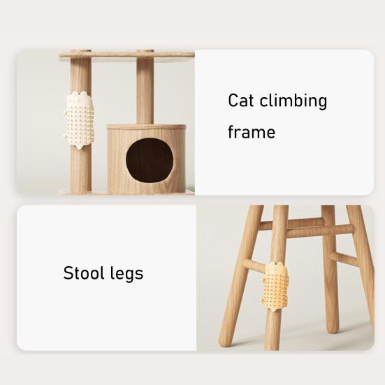 Cat Self Groomer Crocodile Shape Self Grooming Cat Toy Silicone Cat Face Massager Grooming Tool for Table Leg Cat Tree