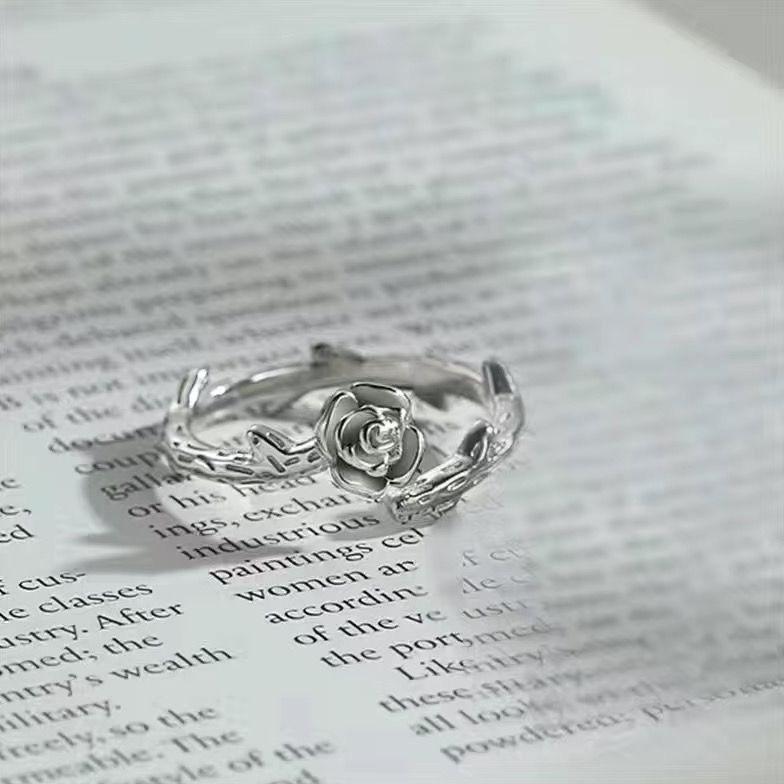 

Регулируемые парные кольца «Шипы розы»: Холодный стиль нишевый дизайн для женщин