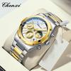 Men Watch Business Three Eye Six Needle Chronograph Waterproof Multifunctional Pilot Code Table Male Fashion Wristwatches