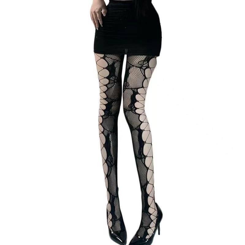 Sexy Damen Print Strümpfe Y2K Schwarzes Herz Schmetterling Dünne Oberschenkelhohe Strümpfe Lolita Strumpfhose Über Knie Sexy Strümpfe