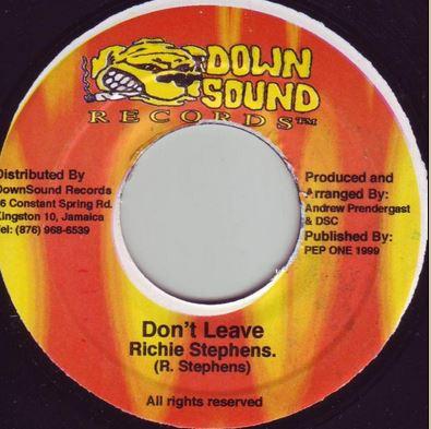 7inch Record RICHIE STEPHENS - Don't Leave NONE Down Sound Reco 1999 Jamaica Reggae, Ska & Dub Used