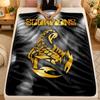 Flannel BlanketScorpions Warm Soft Throw Blanket for Indoor Sofa Bed Living Room Use