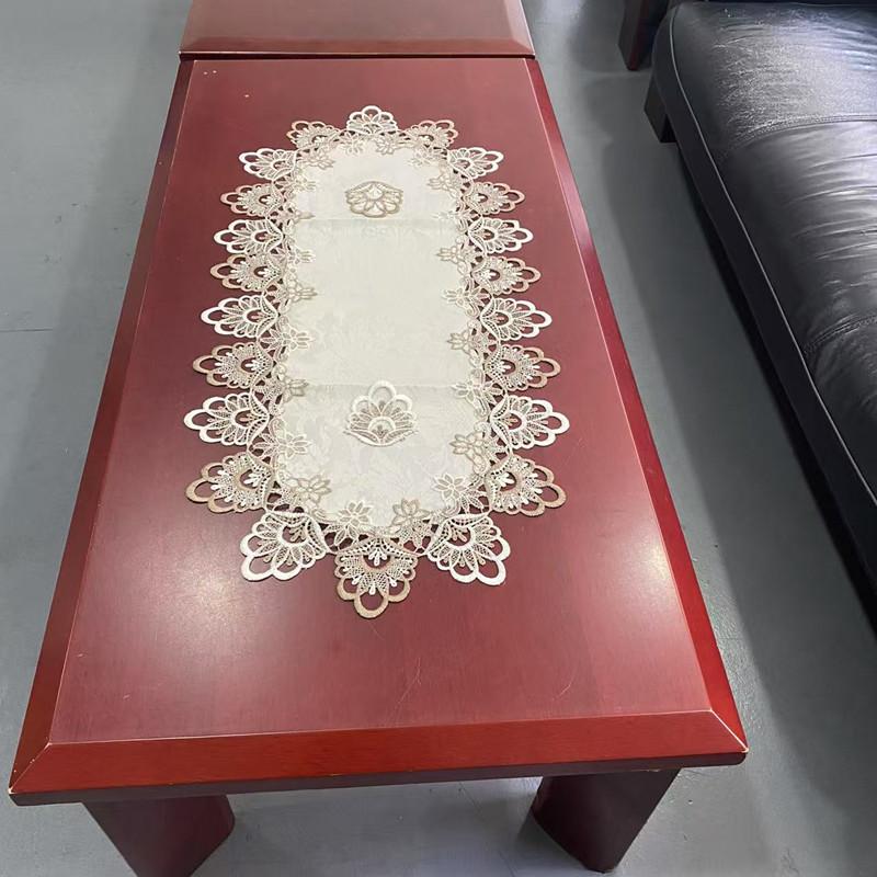 

Скатерть Овальная Кружевная Сетчатая Износостойкая Домашняя Гостиная Обеденный Стол Дорожка Столовая Посуда Домашнее Украшение разноцветный