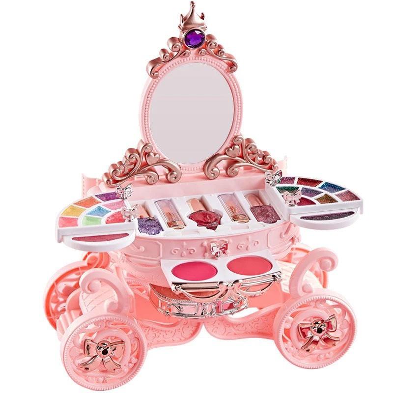 Non-Toxic Kids' Makeup Set: Princess Dressing Table & Simulation Playhouse Gift for Girls