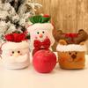 Charming Christmas Kids Gift Candy Bags Featuring Santa Claus Snowman And Elk Design