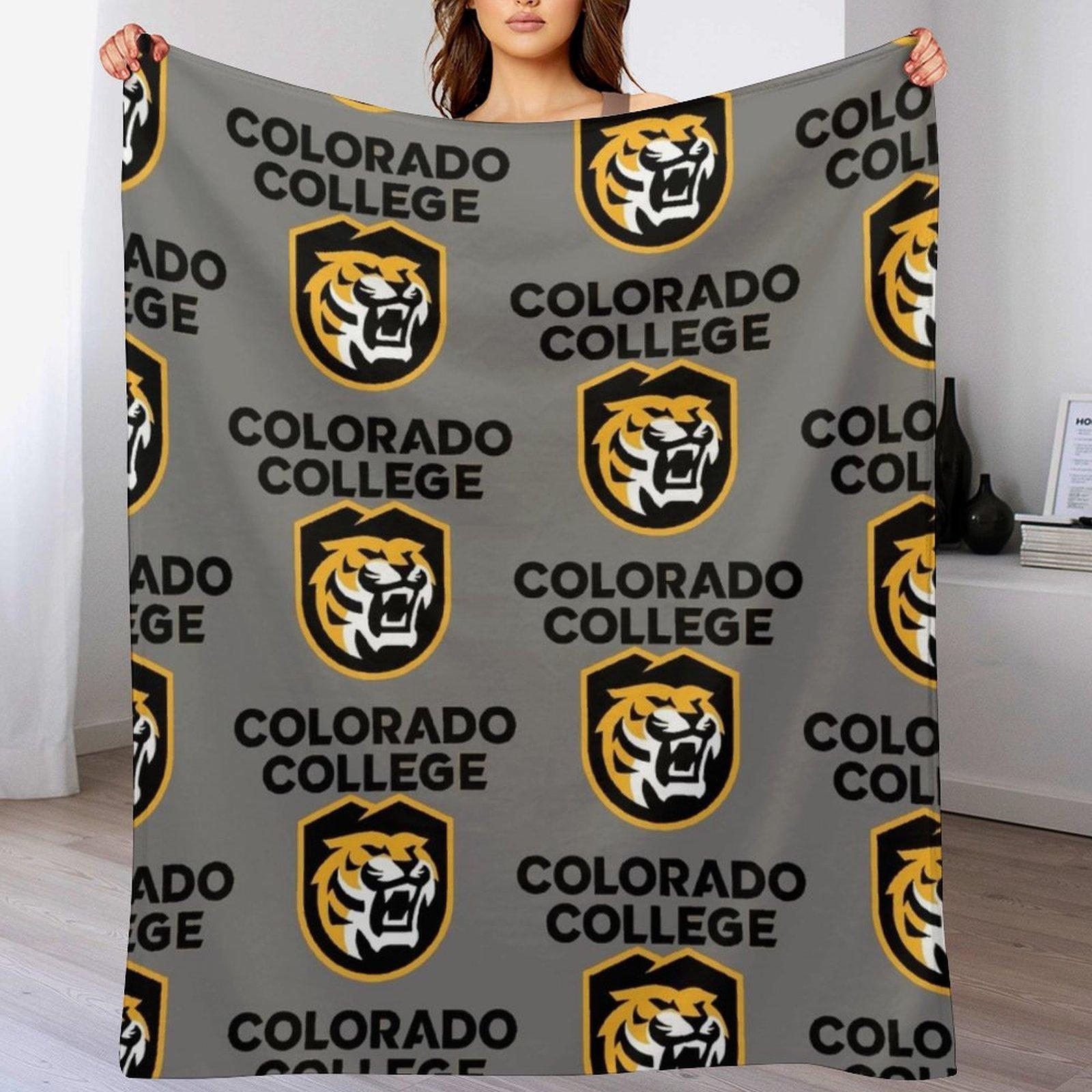 

Tigers Colorado College Throw Blanket Durable Warm Blanket for Daily Home Use 102x76cm(40x30in)