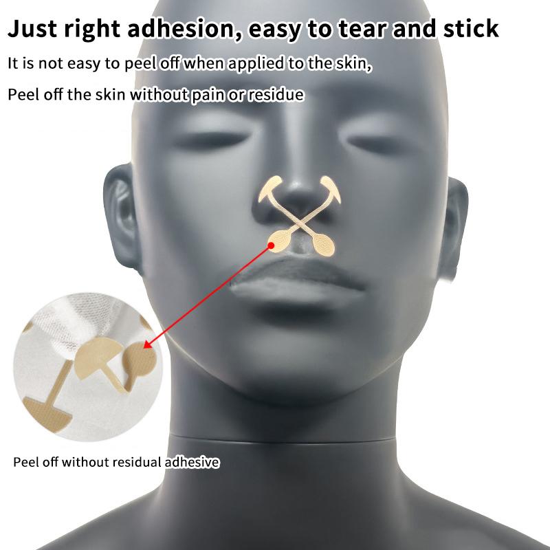 20-100Pcs Dumbbell Nose Tip Patch Elastic Skin Color Disposable Contouring Corrective Nose Strips Thin Nasal Beauty Nose Sticker