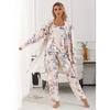 Spezielle Pyjamas für Damen, Baumwollpyjamas, Trägerpyjamas, Hosen, dreiteiliges Set, europäische und amerikanische Herbst-Loungewear