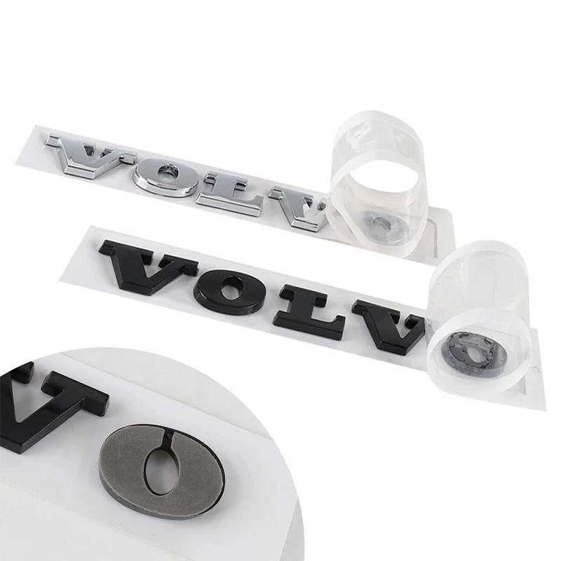 3D ABS VOLVO Letter Car Trunk Emblem Sticker for XC40 XC60 XC90 S60 S90 V50 V70 V60 V40 S80 Auto Rear Badge Exterior Accessories