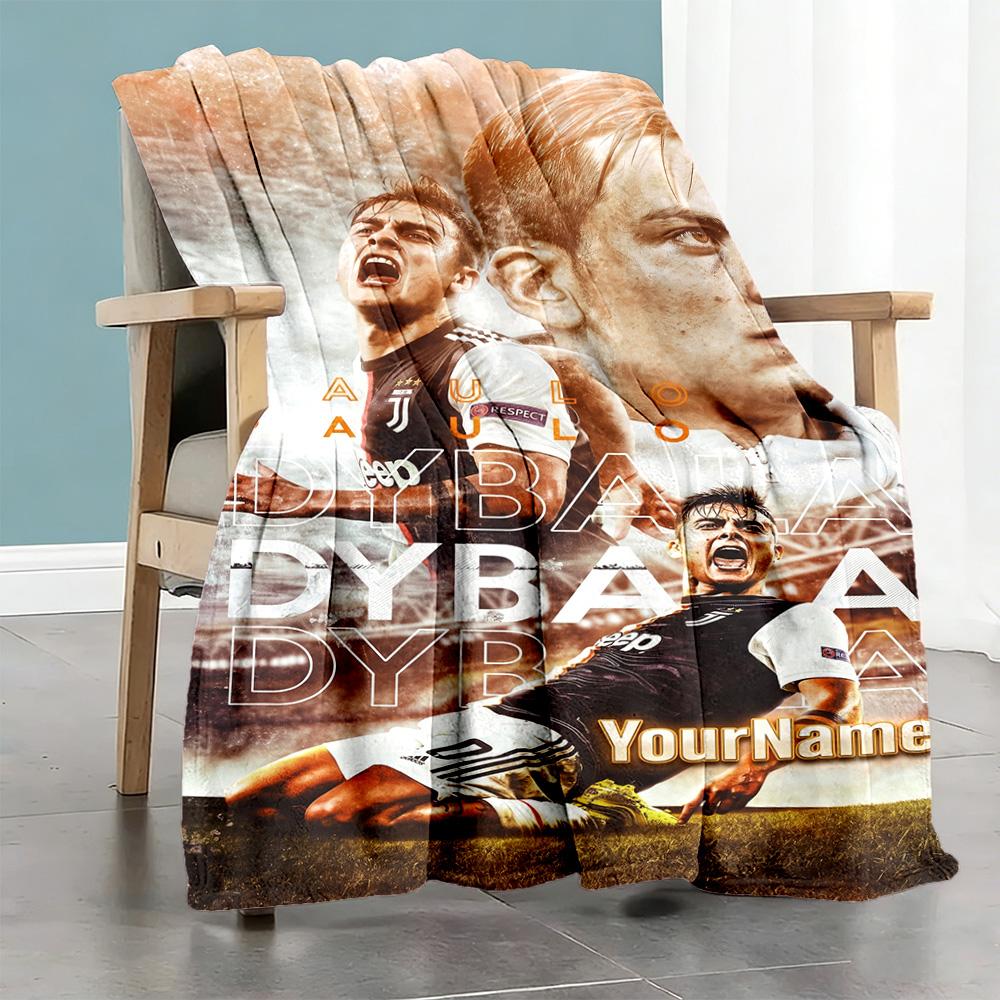 Juventus Customize Text Blanket Cozy Customizable Blanket Soft Warm Cozy Suitable for Bedding Office Nap Bed for All Occasions