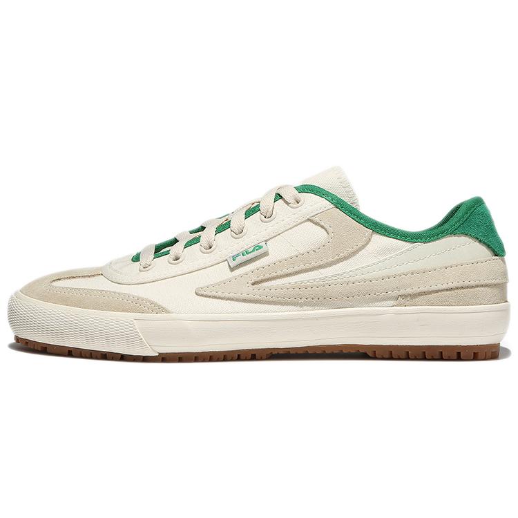 FILA Slip Resistant Abrasion Resistant Low top Skateboard Shoes Unisex Ecru Green 1XM01594D_920 220