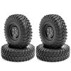 Car Tires with Wheel Rims Replacement for 1/10 Traxxas TRX4  Axial SCX10 90046 90047 CC10 RC Car