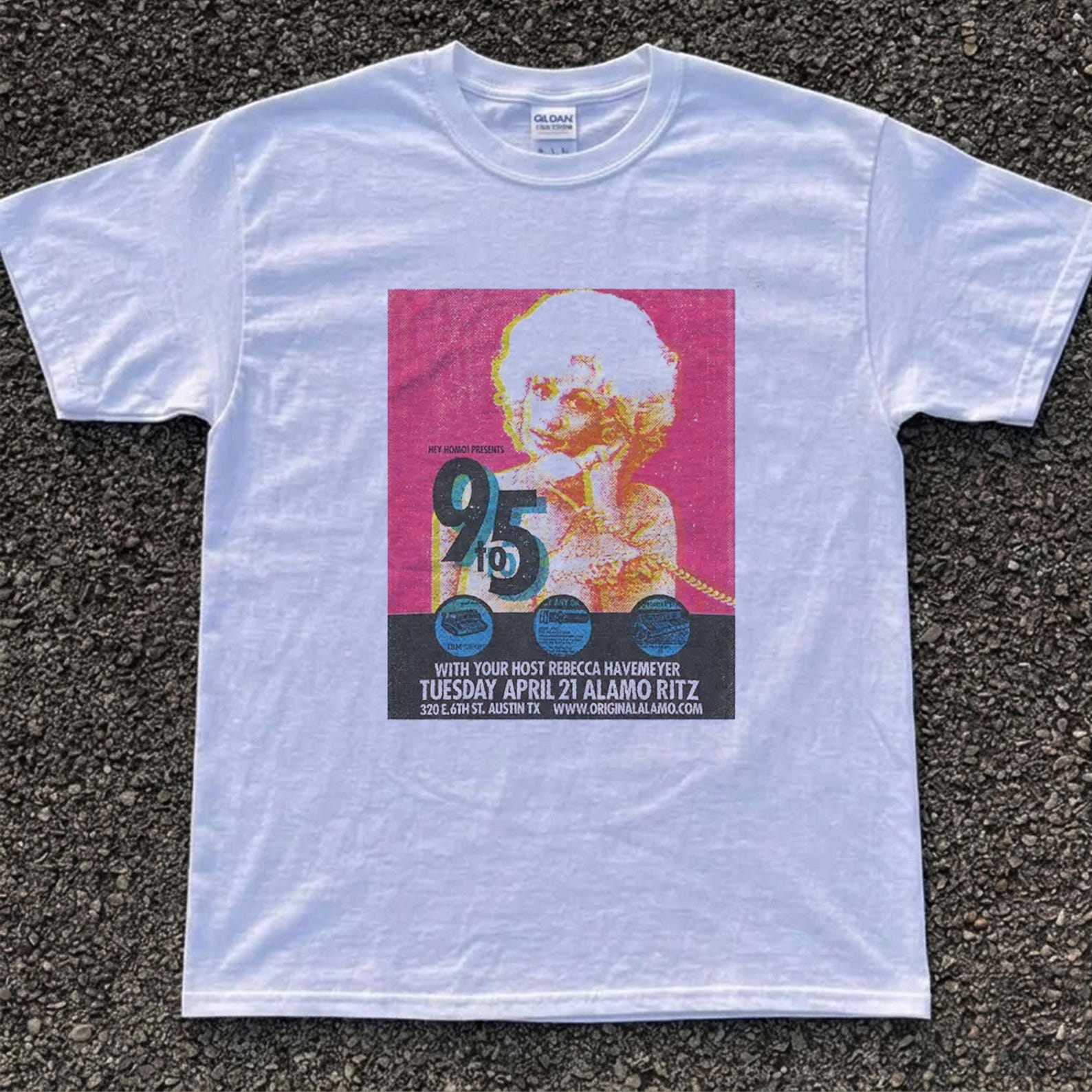 Dolly Parton Pop Art T-Shirt | Retro 9 to 5 Office, 80s Nostalgia Unisex T-Shirt S