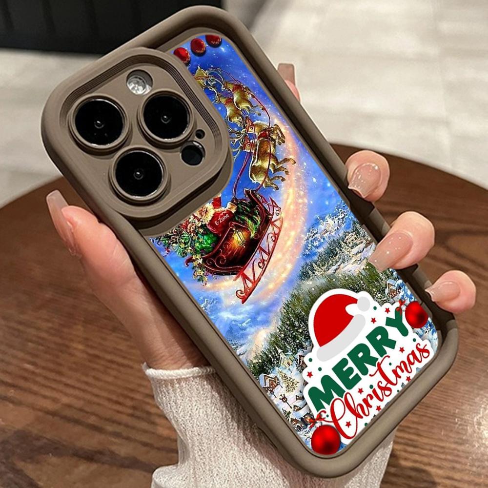Měkké pouzdro Sky Eye Ladder pro Samsung A06 A15 A25 A35 A55 A14 A24 S23 S24 FE Všechny modely Samsung Pouzdra na telefon NY41 Vánoční stromeček Santa Claus