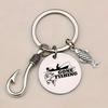 Stainless Steel 'Fishing Enthusiast - You're My Best Catch' Keychain Gift