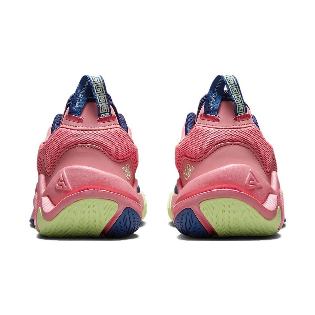 Nike GS Low Top Basketball Shoes Pink Multi-Color Big Kids' Shoes FQ8168-630