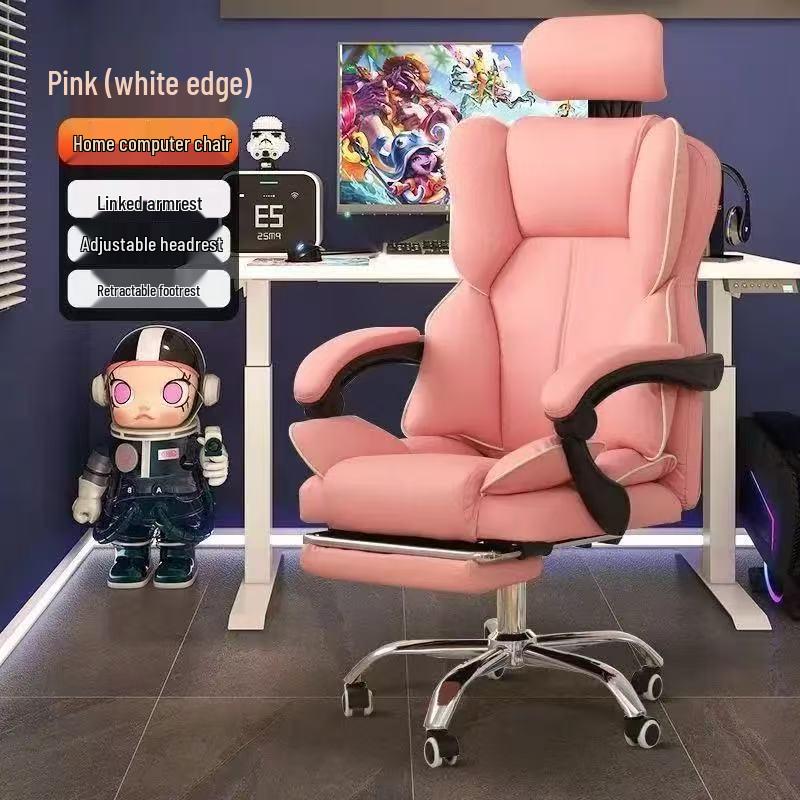 Ergonomic Computer & Gaming Chair - Comfortable Office Chair for Long Sitting, Ideal for Dormitory and University Students.