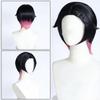 Clove Cosplay Wig Mixed Color Short Hair Heat Resistant Synthetic Wigs