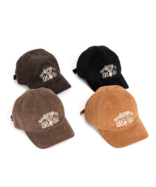 Waildeubeuligseu Corduroy Reindeer Cap (Mustard)