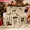 Blanket 1pc Dogs And Toys Pattern 2D-printed Flannel Throw Blanket-soft and Cozy Suitable for Use On the Sofa While Traveling At T