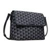 Bally Pennant Logo Adjustable Shoulder Strap Cotton Denim Crossbody Bag Men Bags Blue 6306629