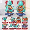 Baby Rattle Toy with Elephant Shapes - Sensory Development Toy for Infants & Toddlers, Mixed Colors - Hand-Eye Coordination,