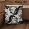 2D Abstract Wave Pattern Digital Print Pillow Covers Pattern Cushion Cover Suitable For Sofa Bedroom Car Pillow Cover