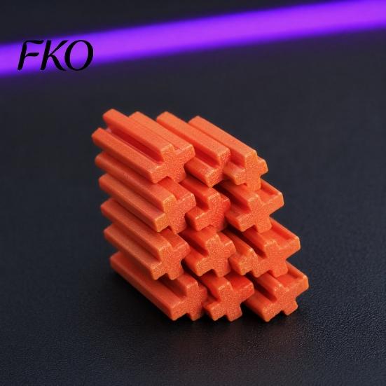 Artistic Office Toy 3D Printed Slime Cube Fidget Toy, Squishy Puzzle Stress Relief for Desk Office, Modeling Sculpture Creative Geometric Desktop
