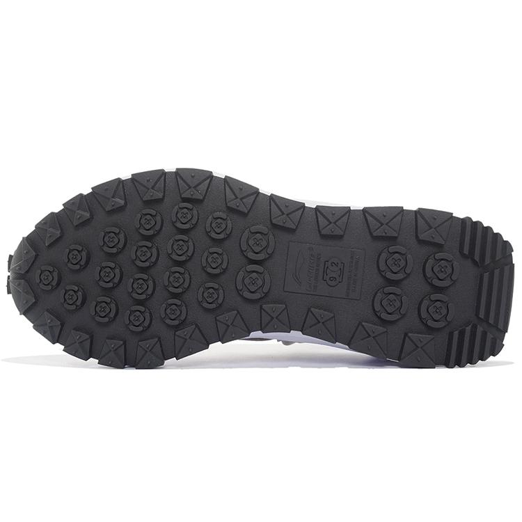 new LiNing Shock Absorbers With Slip Resistant And Abrasion Resistant Properties Low Top Casual Shoes Men's White Gray