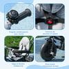 Children's Tricycle, Folding Sunshade, Telescopic Handle, 95x50x106 Cm, Steel, Grey/Black