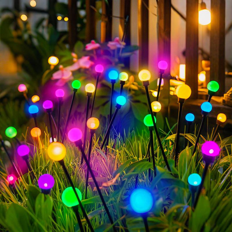 

Outdoor LED Solar Patio Lights Waterproof Sway By Wind Firefly Decor Solar Sway Lights for Garden Yard Lawn Street Balcony 6LED