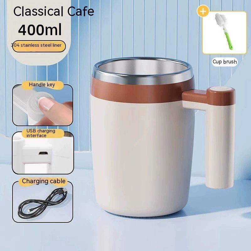 Self-stirring Cup Soy Milk Cup Coffee Cup Rechargeable Portable Shaker Milkshake Household Drinking Tool Milk Cup