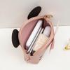 2024 Women's Cartoon Heart-Shaped Shoulder Bag with Coin Purse, Color Block Design
