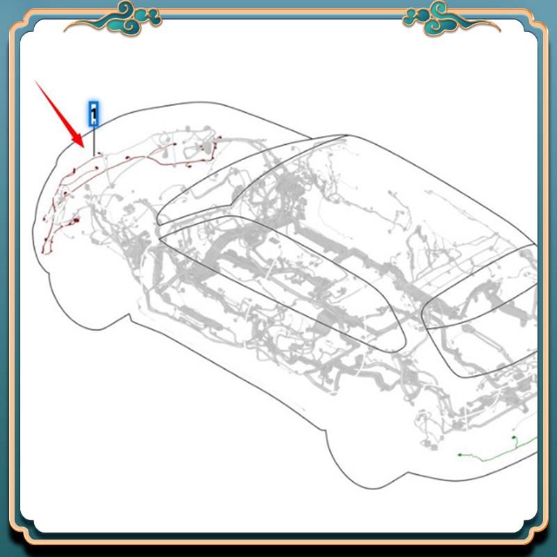 Latest Front Bumper Parking Sensor Wiring Harness For BMW X5 F15 2012-2018 61129321955
