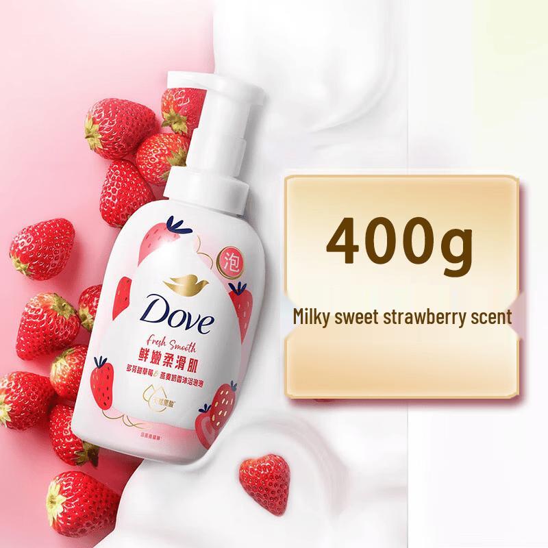 Dove Sweet Strawberry Oat Milk Scented Bath Foam