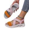 Women's Plus Size Casual Open Toe Sandals with Crisscross Straps Comfortable Slip On Lightweight Summer Footwear