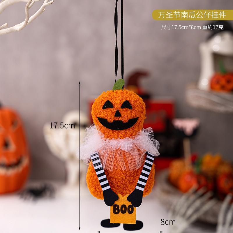 Halloween Decorations Pendant Black Cat Doll Pumpkin Party Skeleton Ghost Decoration Props Party Holiday DIY Decorations