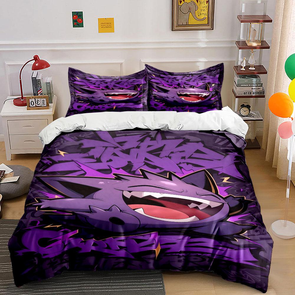 Vividly Mischievous Purple Chaos! Bedding Sets Duvet Covers Pillowcases(1* Duvet Cover 2* Pillowcases Without Duvet Insert)