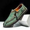 Popular Large-size Men's Shoes Autumn New Casual Foot Leather Shoes Men's Low-top Loafers Hand-stitched Board Shoes
