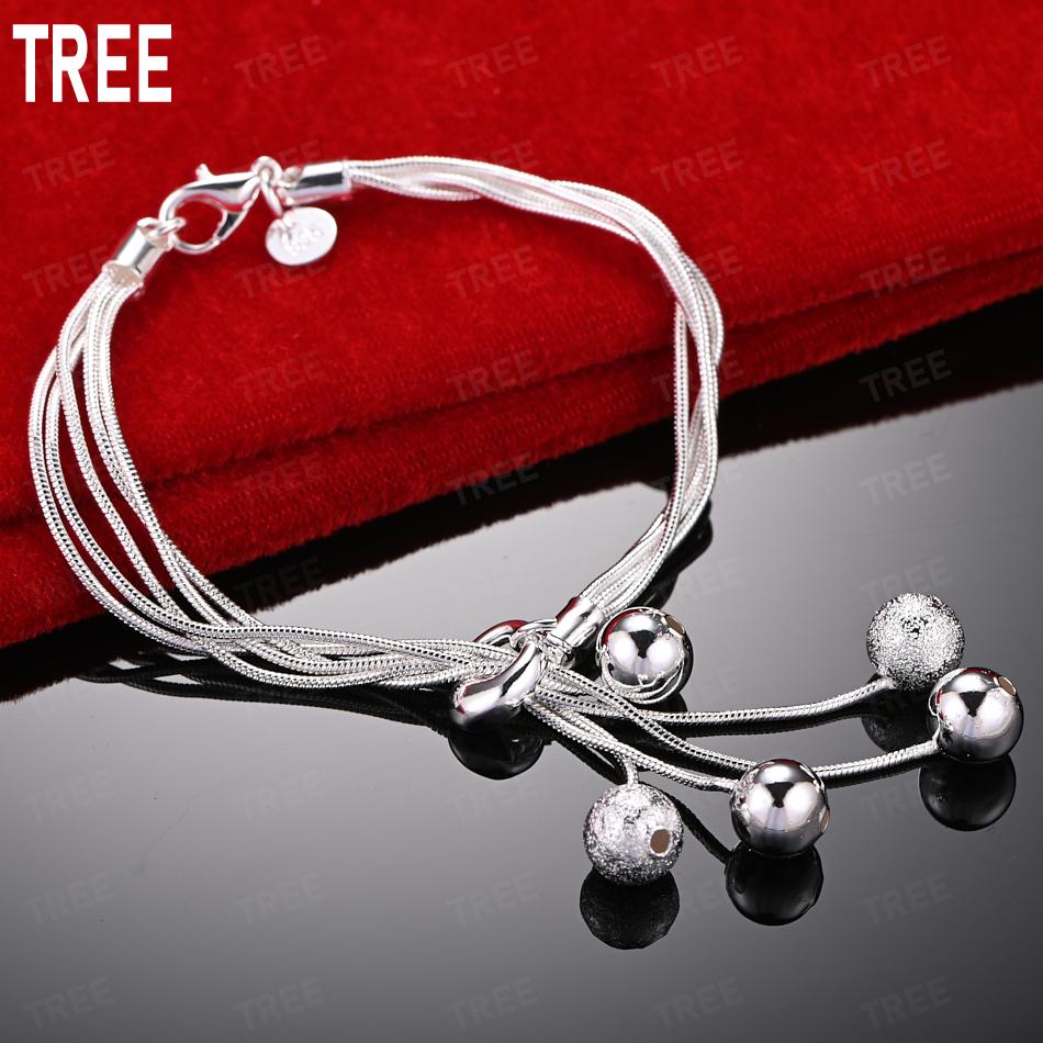 925 Sterling Silver Multi-Layer Snake Bone Tassel Bracelet - Exquisite Gift Jewelry 20cm
